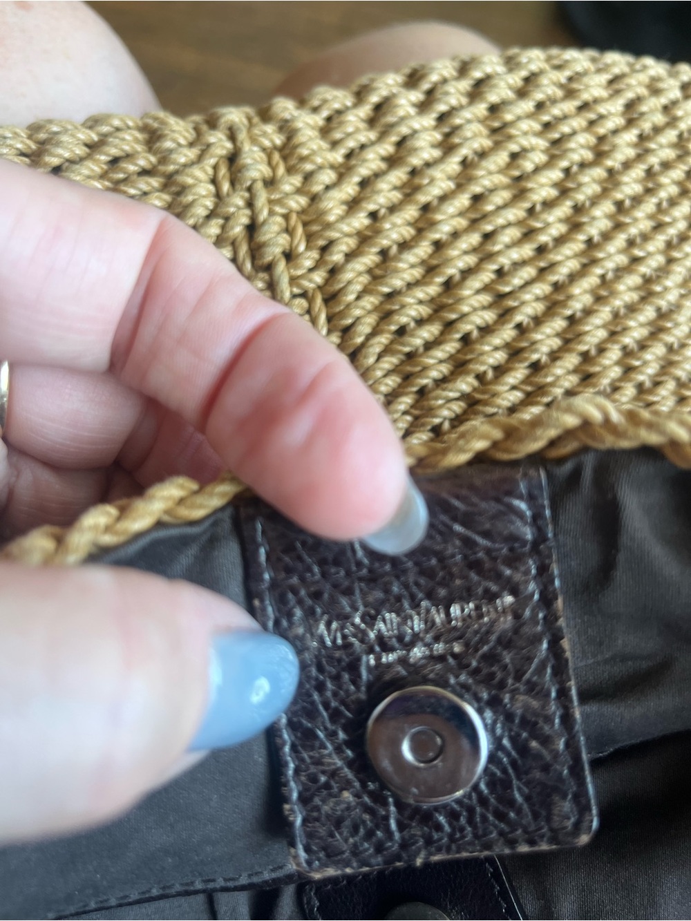 Yves Saint Laurent Mombasa Bag— rattan woven. Tom Ford era. MINT CONDITION. - Picture 7 of 9